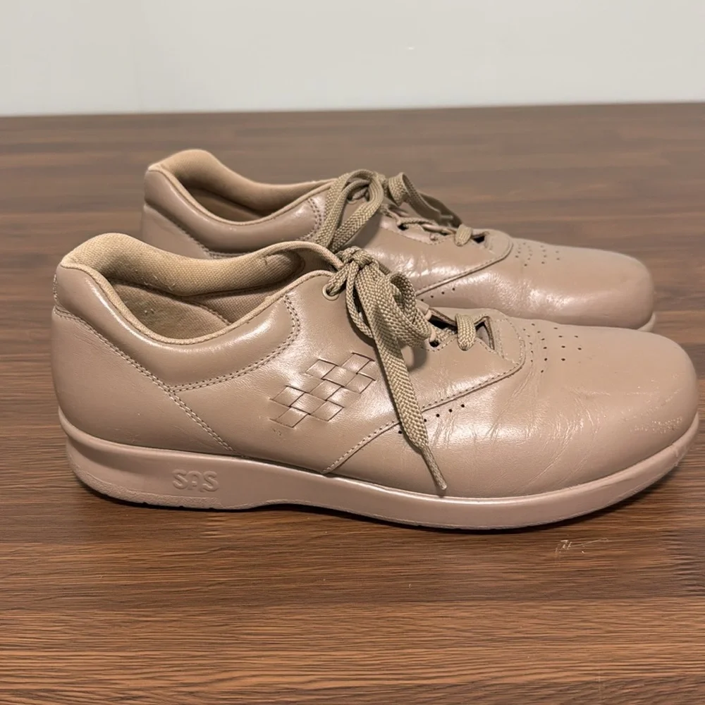 SAS‎ Shoes Womens Sz 10N Free Time Walking Comfort Sneakers Tripad Leather Beige